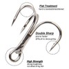 Fishing Treble Hooks Set, 140pcs Sharp High Carbon Steel Treble