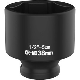 Timsec 1-1/2" Water Heater Element Wrench with 1/2" Drive 6-Point Socket