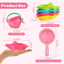 Calkkrer 6 Pieces Bath Toys for Children Aged 1+ Bathtub Toys Water Toys Sensory Toys for 1-6 Years Boys & Girls Bathroom & Pool