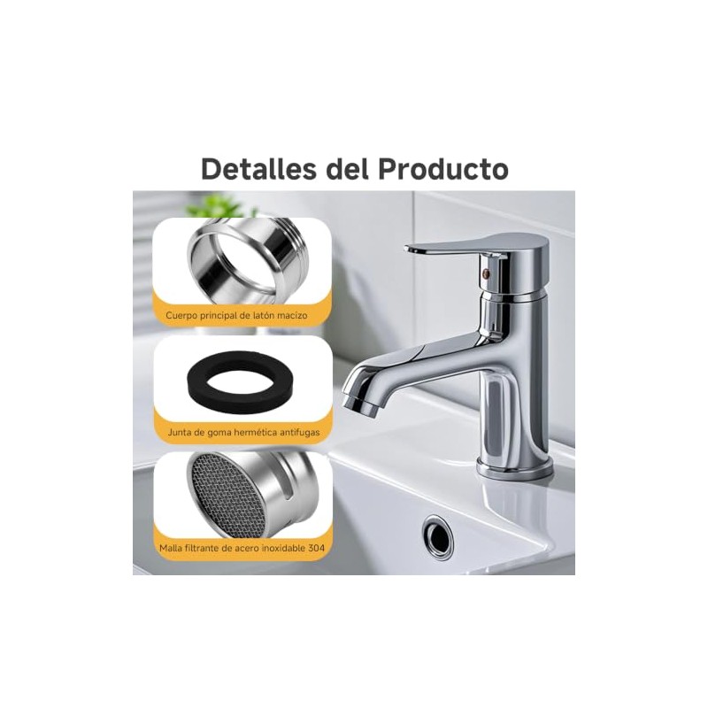 Faucet Water Aerator 6 Piezas Aireador Grifo Lavabo | 6