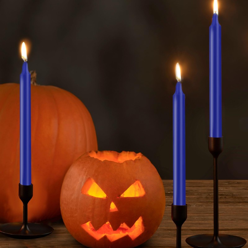 24 Pack Blue Spell Chime Candles – Premium Mini Unscented