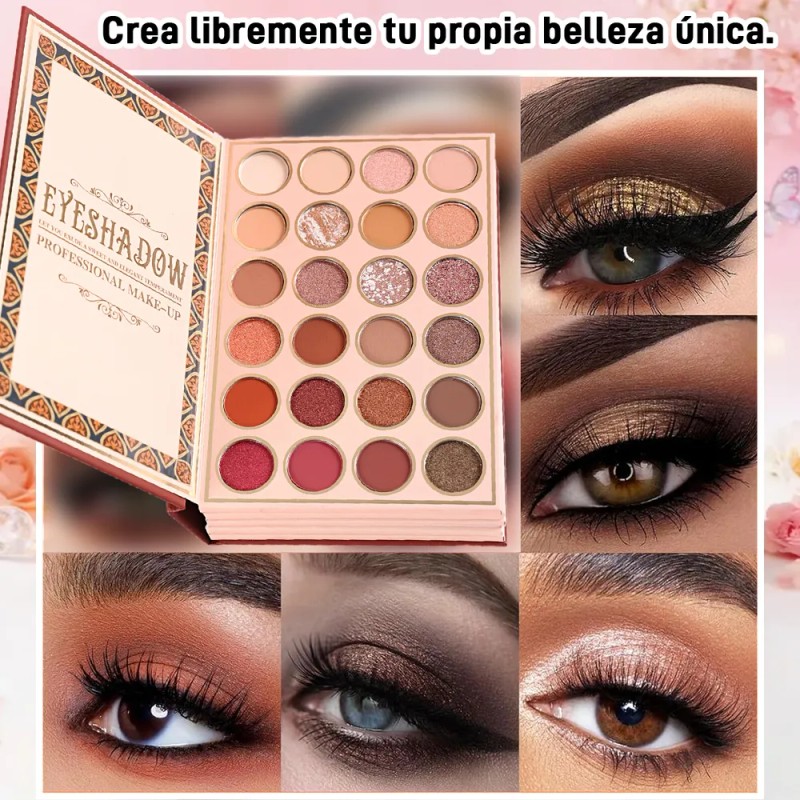5 En 1 Paleta Sombras, Contorno, Iluminación, Labial Y Rubor