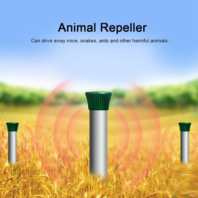 Outdoor Lawn Ultrasonic Animal Repellent Garden Ultrasonic Pest Snake Mosquito