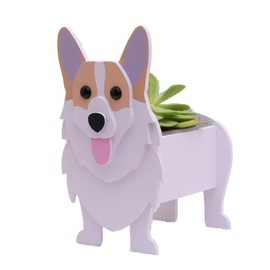 Fitcho Corgi Gifts for Corgi Lovers, Corgi Dog Planter Plant Pot, Cute Dog Flower Pot for Garden Decoration, Corgi Shape Plant Container Holder for Outdoor Indoor Stuff Gift Small Corgi