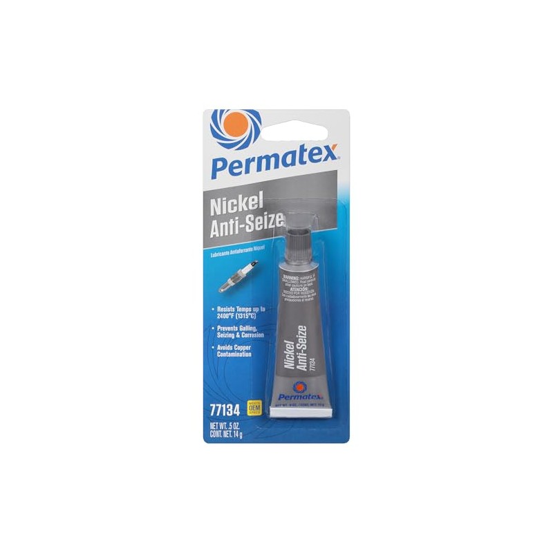 Permatex 77134 Nickel Anti-Seize Lubricant, 0.5 oz Tube