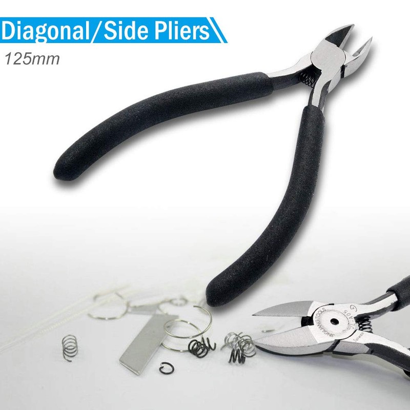 Precision Wire Cutter, 125mm Length Diagonal Side Cutter Diagonal Wire
