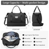 Weekender Bags for Women,Personal Item Travel Bag with Shoes Compartment,Overnight