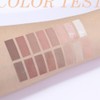 16Color Matte Shimmer Eyeshadow Palette, Natural Nude Dark Brown Champagne