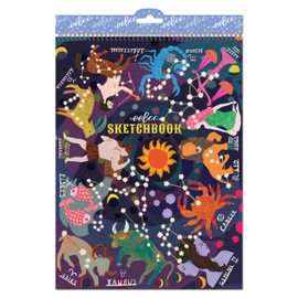 eeBoo: Zodiac Sketchbook/60 Pages, Inspires Artists of All Ages, Allows Doodling, Coloring, Sketching, or Creative Artwork, Perfect for Children of All Ages