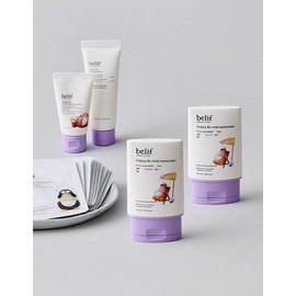 Belif [빌리프] 해피 보 선스크린 듀오 세트 (선스크린 2개 + 바디워시, 바디로션 추가 증정) [BELIEF] Happy Bo Sunscreen Duo Set (2 Sunscreens + Free Body Wash and Body Lotion)