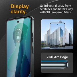 Nixinioo 3 Pack Tempered Glass Screen Protector for Motorola Moto G 5G 2024 / Moto G play 5G 2024, Anti-Fingerprint, 9H Hardness, Scratch Resistant, Easy to install, Bubble Free