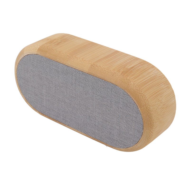 Wooden Alarm Clock Digital Voice Control LED Glowing USB Plug