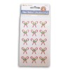 Candy Cane Gemstone Christmas Stickers - 15 Piece
