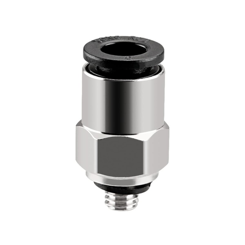 Heschen Straight Pneumatic Connector PC6-M5 M5 Male Thread Connectors 6mm