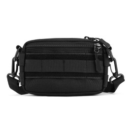 HUNTVP Molle Pouch Tactical Pack Crossbody Messenger Bag Waist Bum bag Belt for Outdoors Hiking Camping