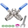 SNUTUYA 304 Stainless Steel Garden Hose Splitter 2 Way Heavy