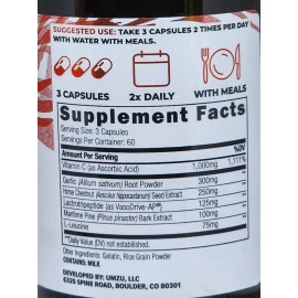 100%pure UMZU REDWOOD Blood Flow Support Dietary Supplement 180 Capsules New Sealed 05/27