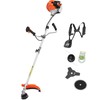 VEVOR String Trimmer, 51.7CC 2-Stroke, Gas Powered Weed Wacker, 16.9"