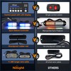 Nilight 8PCS Led Strobe Lights with Controller 12V 24V Sync