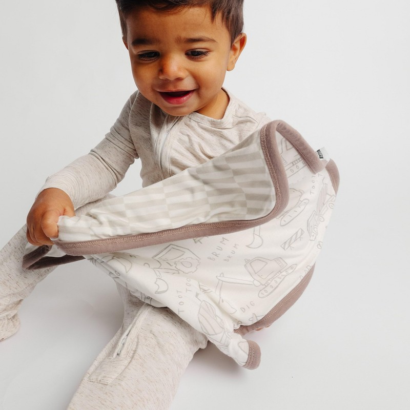 3-Layer Knit Security Blanket Set Sized 16" x 16" 2-Pack