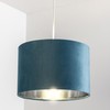 CGC Lighting Modern Velvet 30cm Drum Ceiling Lamp Shade Pendant