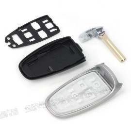 KeylessAutoParts for Hyundai Santa Fe 2021 2022 2023 2024 Keyless Remote Smart Key Shell Case Fob