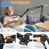 Ultra Long 3-Section Swing Arm 12X 30X Magnifying Glass with