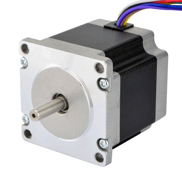 STEPPERONLINE Dual Shaft Nema 23 CNC Stepper Motor 1.26Nm(179oz.in) 8 Wires CNC Mill Router
