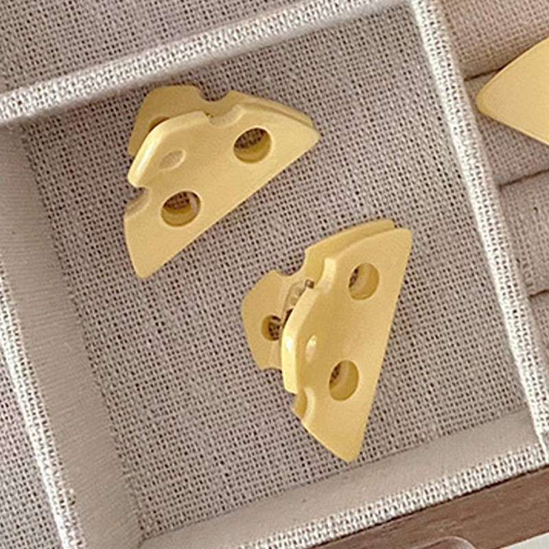 Yellow cheese fashionable hair clip, elegant and durable hair accessory,