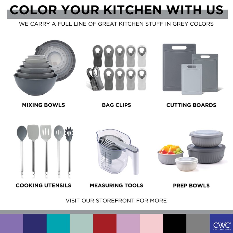 COOK WITH COLOR Stainless Steel Silicone Tipped Kitchen & BBQ
