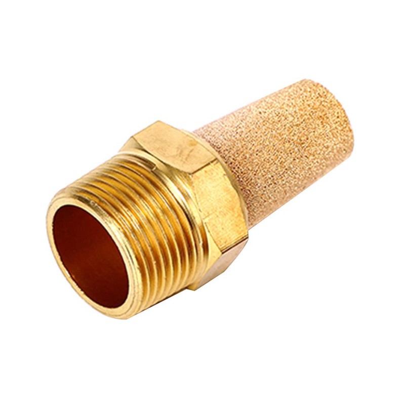 Beduan 3 Pcs Pneumatic Brass Exhaust Muffler Filter, 3/8" Male