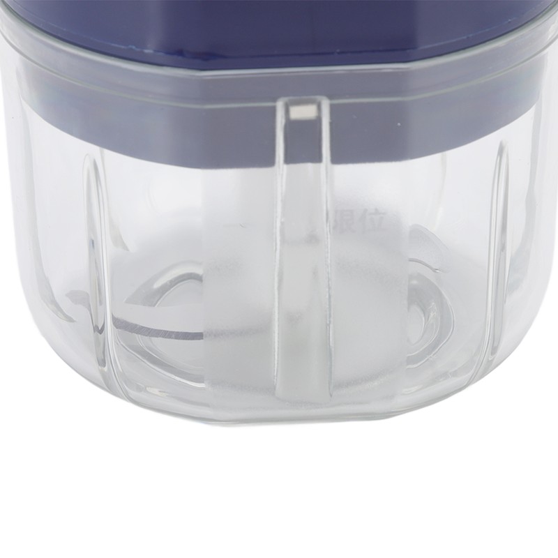 Garlic Chopper Electric Portable Blue 3 Blade Design 250mg Capacity