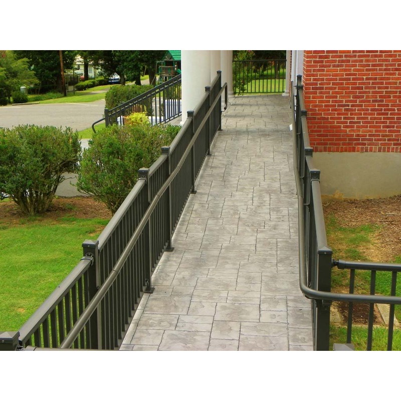 1.9" Round x 3 ft. White Aluminum Handrail Kit -