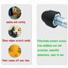 50 Pcs Screws Bolt Covers Caps, Black Hex Nut Protective