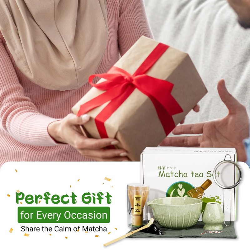 Necomi 7 Pcs Matcha Whisk Set - Matcha Tea Set,