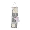 Relaxdays Hanging Organiser, 3 Compartments, Cotton, H x W: 74