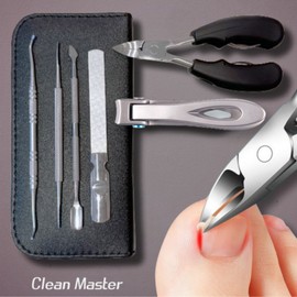 [Clean Master] High-end resistant toenail clippers, 6-piece set of essential nail clippers, storage bag included, 1 piece / [클린마스터] 고급형 내성 발톱깎이 손톱깎이 필수구성품 6종세트 보관가방 증정, 1개