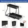 OrganiMax Kitchen Sink Organizer Rack – Sliding Multi-Tier Shelves for
