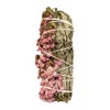 VIE Sage Smudge Stick, White Sage and Pink Sinuata 4",