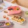 SDFNBRA Bento Lunch Box with Tableware, 1200ML Lunch Box-Double Layered