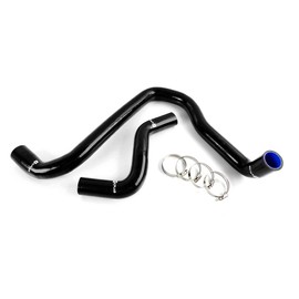 Silicone Radiator Hose Piping Kit Clamps Replacement For HONDA PRELUDE Si/S/VTEC H22A H23A 1992 1993 1994 1995 1996 Black