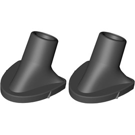 Zhuluck 2 Pcs Black Golf Bag Stand Feet Replacement, Wear-Resistent Golf Bag Rubber Feet Replacement, Necessary Golf Club Bag Accessories Strong Grip, Easy to Install, Golf Club Bag Accessories