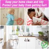 12 Packs Baby Proofing Sliding Cabinet Locks modacraft U-Shaped Child