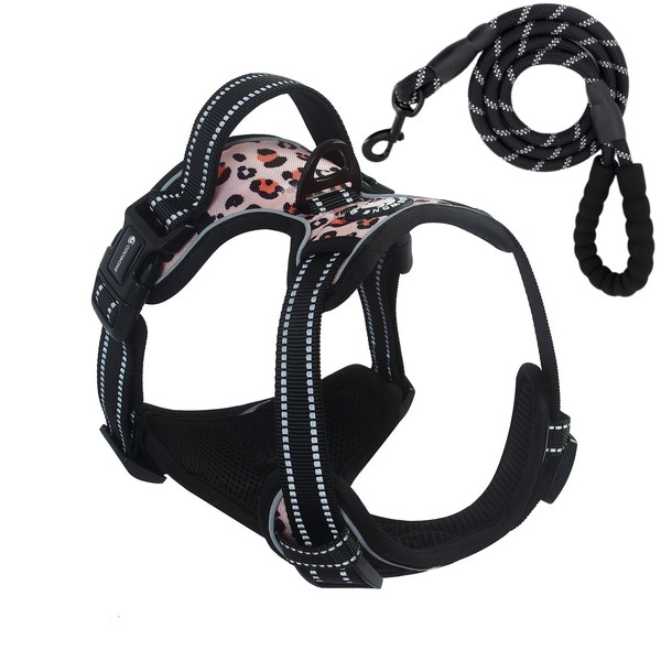 Dog Harness with Dog Lead for Small, Medium, Large Dogs,
