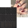 6 Sheets Irregular Nail Art Stickers Decals 3D Airbrush Nail