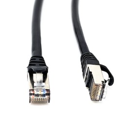 RiteAV RJ50 10p10c SFTP CAT5 Male to Male Cable with Shielded Connectors - Black - 30 Meter