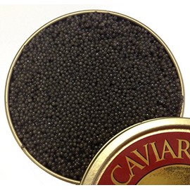 American Paddlefish Caviar - Wild Caught USA Spoonbill Malossol Roe - OVERNIGHT DELIVERY Fresh, Domestic Caviar Food (2 oz)