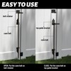 24" Heavy Duty Cane Bolt Gate Drop Rod Hardware Ground