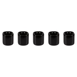 Mega Candles 10 pcs Black White 1/2 Inch Diameter Ceramic Chime Ritual Spell Candle Holders, Great for Casting Chimes, Meditation, Rituals, Spells, Vigil, Witchcraft, Wiccan Supplies