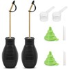 Sbestily Large Bulb Powder Duster, 2PC Diatomaceous Earth Spreader for